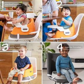 img 3 attached to 🦊 Infantino Fox-Theme 4-in-1 Feeding Booster Seat with Space-Saving Design - Grow-with-Me, Ideal for Infants 6M+ and Toddlers 3Y+