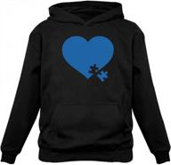 women's autism awareness month heart puzzle hoodie - tstars logo