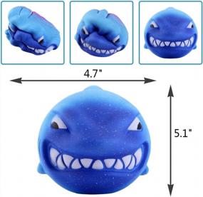 img 3 attached to Получите звездное облегчение стресса с Anboor'S Galaxy Shark Squishies - очень мягкими, медленно поднимающимися и ароматными!