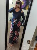 img 1 attached to Women'S Cold Shoulder Maxi Dress: Stylish Floral Long Sleeve Casual Dress With Pockets! review by Robin Williams