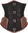 underbust steampunk corsets for women: gothic vintage lace-up bustier top logo