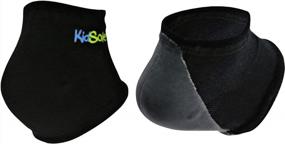 img 4 attached to Relieve Heel Sensitivity In Kids With KidSole Gel Heel Strap - Perfect For Severs Disease And Plantar Fasciitis (Kids Sizes 1-6, Black)