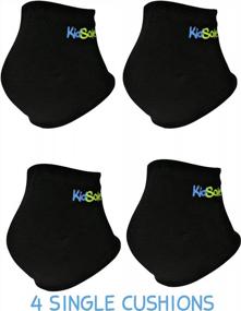 img 3 attached to Relieve Heel Sensitivity In Kids With KidSole Gel Heel Strap - Perfect For Severs Disease And Plantar Fasciitis (Kids Sizes 1-6, Black)