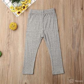 img 3 attached to Fepege Toddler Leggings Stretch Sweatpants Apparel & Accessories Baby Girls and Clothing