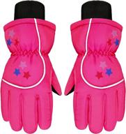 boao mittens winter waterproof cotton lined girls' accessories ~ cold weather logo