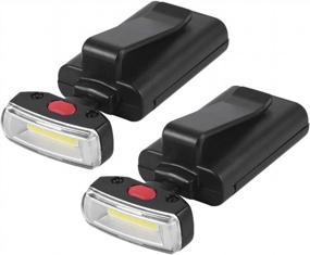 img 4 attached to FISHNU Clip-On Ball Cap Lights - Powerful COB5W LED Floodlights For Hats And Shirts (Pack Of 2)