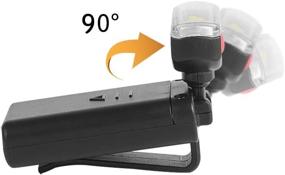 img 2 attached to FISHNU Clip-On Ball Cap Lights - Powerful COB5W LED Floodlights For Hats And Shirts (Pack Of 2)