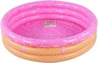 inflatable kiddie pool, watermelon hamburger ice cream swimming pool, summer water play pool, 45 inch pit ball splash pool logo