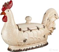 charming and practical: creative co-op da2411 rooster container with lid for all your storage needs логотип