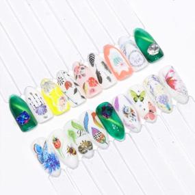 img 2 attached to Colorful Nail Art Stickers With Dream Catcher, Feather, And Butterfly Designs - 18 Water Transfer Decals For DIY Nail Decorations, From MissBabe