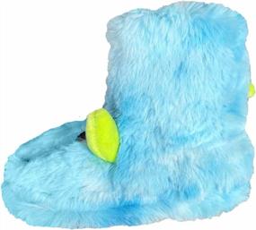 img 3 attached to Girls/Kids Cute Slippers W/ Warm Plush Fleece | Indoor & Outdoor Slip-On Booties By Tirzrro