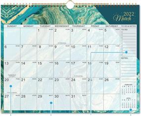 img 4 attached to Stay Organized In 2022 With Our Twin-Wire Bound Wall Calendar - January To December With Julian Dates!