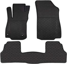 img 4 attached to 🚗 Ucaskin Car Floor Mats: Custom Fit for Buick Encore & Chevrolet Chevy Trax - All Weather, Odorless, Washable Rubber Floor Liner in Black (2013-2022)