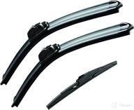 🚗 motium all-season windshield wiper blades - compatible with honda cr-v 2018-2021, infiniti qx60 2014-2020, nissan pathfinder 2013-2020, rogue 2015-2020 - pack of 3, includes 2 front and 1 rear blades logo