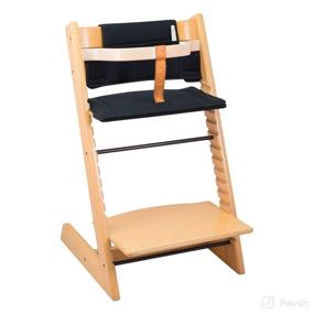 img 1 attached to 🪑 JANABEBE Cushion for Stokke Tripp Trapp High Chair in Black Series