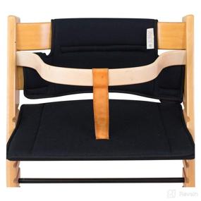 img 4 attached to 🪑 JANABEBE Cushion for Stokke Tripp Trapp High Chair in Black Series