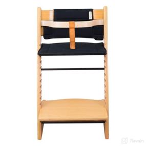 img 2 attached to 🪑 JANABEBE Cushion for Stokke Tripp Trapp High Chair in Black Series