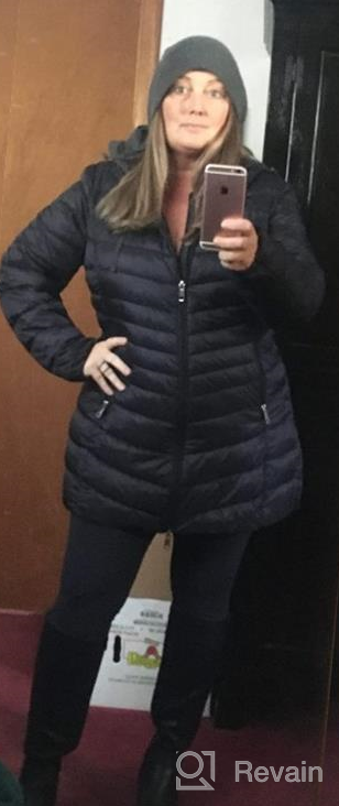 img 1 attached to Stay Warm And Stylish With Rokka&Rolla Women'S Packable Puffer Jacket - Water-Resistant And Hooded For Winter review by Elizabeth Smith