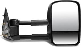 img 4 attached to 🚗 DNA Motoring TWM-002-T111-BK-R Right/Passenger Power Towing Mirror for 97-03 F-150 Standard/Extended Cab