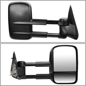 img 3 attached to 🚗 DNA Motoring TWM-002-T111-BK-R Right/Passenger Power Towing Mirror for 97-03 F-150 Standard/Extended Cab