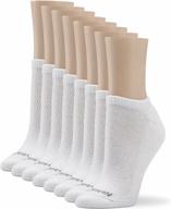 8-pack cushioned no-show socks for women - comfortable and practical logo