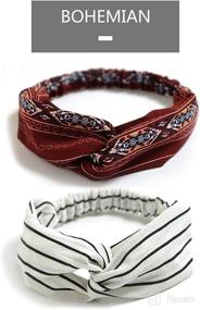 img 3 attached to 👒 DRESHOW Printed Twisted Headbands: Stylish Accessories for Enhanced SEO