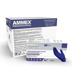 img 4 attached to AMMEX Indigo Nitrile Exam Gloves, 3 Mil, Latex/Powder Free, Food-Safe, Textured, Non-Sterile, Small Size, Case of 1000