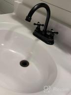 img 1 attached to Upgrade Your Bathroom With UFaucet'S Elegant Black 2-Handle Centerset Sink Faucet: Easy To Install And Made With Stainless Steel review by Steven Darkshnar