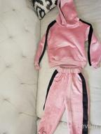 img 1 attached to Active Girls' Velour Tracksuit Jogging Sweatsuits - Clothing for Girls review by Angela Wash