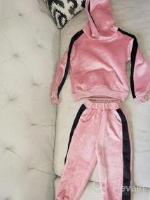 img 7 attached to Active Girls' Velour Tracksuit Jogging Sweatsuits - Clothing for Girls
