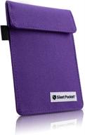 🔒 silent pocket signal blocking faraday key fob case - car anti-theft device shielding against all signal types, including rfid blocking & durable faraday bag, universal fit for most car key fobs (deep purple) logo