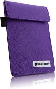 img 4 attached to 🔒 Silent Pocket Signal Blocking Faraday Key Fob Case - Car Anti-Theft Device Shielding Against All Signal Types, Including RFID Blocking & Durable Faraday Bag, Universal Fit for Most Car Key Fobs (Deep Purple)