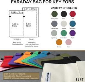 img 3 attached to 🔒 Silent Pocket Signal Blocking Faraday Key Fob Case - Car Anti-Theft Device Shielding Against All Signal Types, Including RFID Blocking & Durable Faraday Bag, Universal Fit for Most Car Key Fobs (Deep Purple)