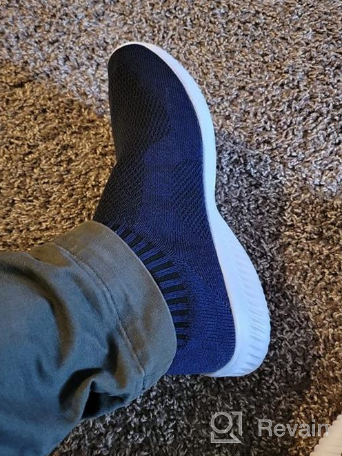 img 1 attached to Kapsen Lightweight Breathable Sneakers Trainers: Premium Men's Athletic Shoes review by John Maynard