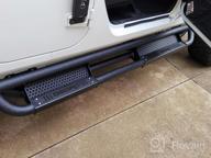 img 1 attached to Upgrade Your Off-Roading Game With OEdRo'S All-Steel Running Boards And Side Steps For Jeep Wrangler JK 4 Door review by Shane Solorzano