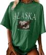 vintage stand collar hoodie sweatshirt with long sleeves and alaska letter print for women by yemocile - novelty pullover logo