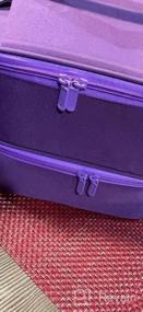 img 5 attached to ButterFox Nail Polish Carrying Case Bag Storage Organizer, Holds 60-70 Bottles With Pockets For Manicure Accessories - Lavender Purple