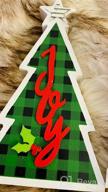 img 1 attached to Add A Rustic Touch To Your Christmas Decor With OYATON'S 3 Pack Wood Christmas Tree Signs - Joy, Noel, And Ho Ho Ho review by Donna Maupin