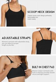 img 1 attached to 3-Pack Orrpally Cotton Camisoles With Adjustable Spaghetti Straps And Shelf Bra For Women - Tank Tops For Comfort And Support
