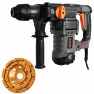 kseibi rotary hammer drill with thinnest romoval kit and concrete grinding wheel. logo