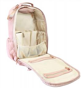 img 2 attached to Large Capacity Itzy Ritzy Diaper Bag Backpack - Bottle Pockets, Changing Pad, Stroller Clips & Comfy Straps!