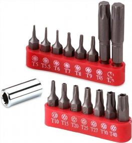 img 4 attached to Katzco 16-Piece Tamper-Proof Torx Star Bit Set For Automotive & Electronics