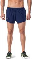 men's 3 inch lightweight quick dry running shorts gym athletic workout short logo
