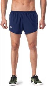 img 4 attached to Мужские 3-дюймовые легкие быстросохнущие шорты для бега в тренажерном зале спортивные шорты для тренировок