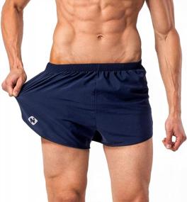 img 1 attached to Men'S 3 Inch Lightweight Quick Dry Running Shorts Gym Athletic Workout Short