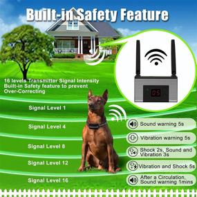 img 3 attached to 🐶 FOCUSER Wireless Electric Dog Fence System - Waterproof & Rechargeable Collar for One Dog Pet Containment - Boundary System for Dogs and Pets