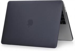 img 1 attached to Frost Black MacBook Pro 16-Inch Protective Cover By Se7Enline - Compatible With 2021/2020/2019 Models Featuring Retina Display And Touch Bar Touch ID