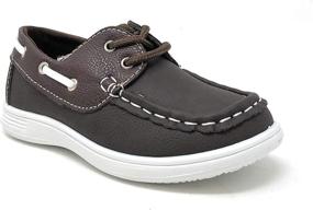 img 4 attached to 👞 Sleek CoXist Suede Loafers: Stylish Toddler Brown Boys' Shoes