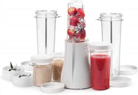 img 4 attached to Portable Kitchen Blender And Smoothie Maker For Shakes - Tribest PB-250XL-A With Removable Cups, White