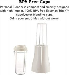 img 1 attached to Portable Kitchen Blender And Smoothie Maker For Shakes - Tribest PB-250XL-A With Removable Cups, White